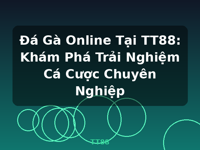 Đá Gà Online Tại TT88: Khám Phá Trải Nghiệm Cá Cược Chuyên Nghiệp - TT88 Đá Gà Online Tại TT88: Khám Phá Trải Nghiệm Cá Cược Chuyên Nghiệp - TT88