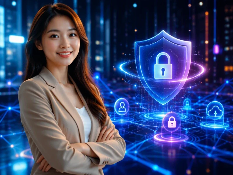 Người dùng chủ động quản lý quyền riêng tư với biểu tượng bảo vệ và khóa dữ liệu