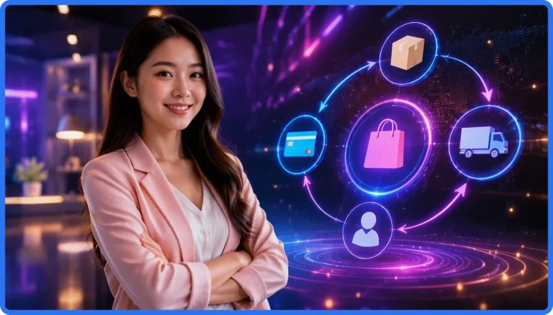 Người dùng đứng trước cổng truy cập kỹ thuật số được xác minh an toàn
